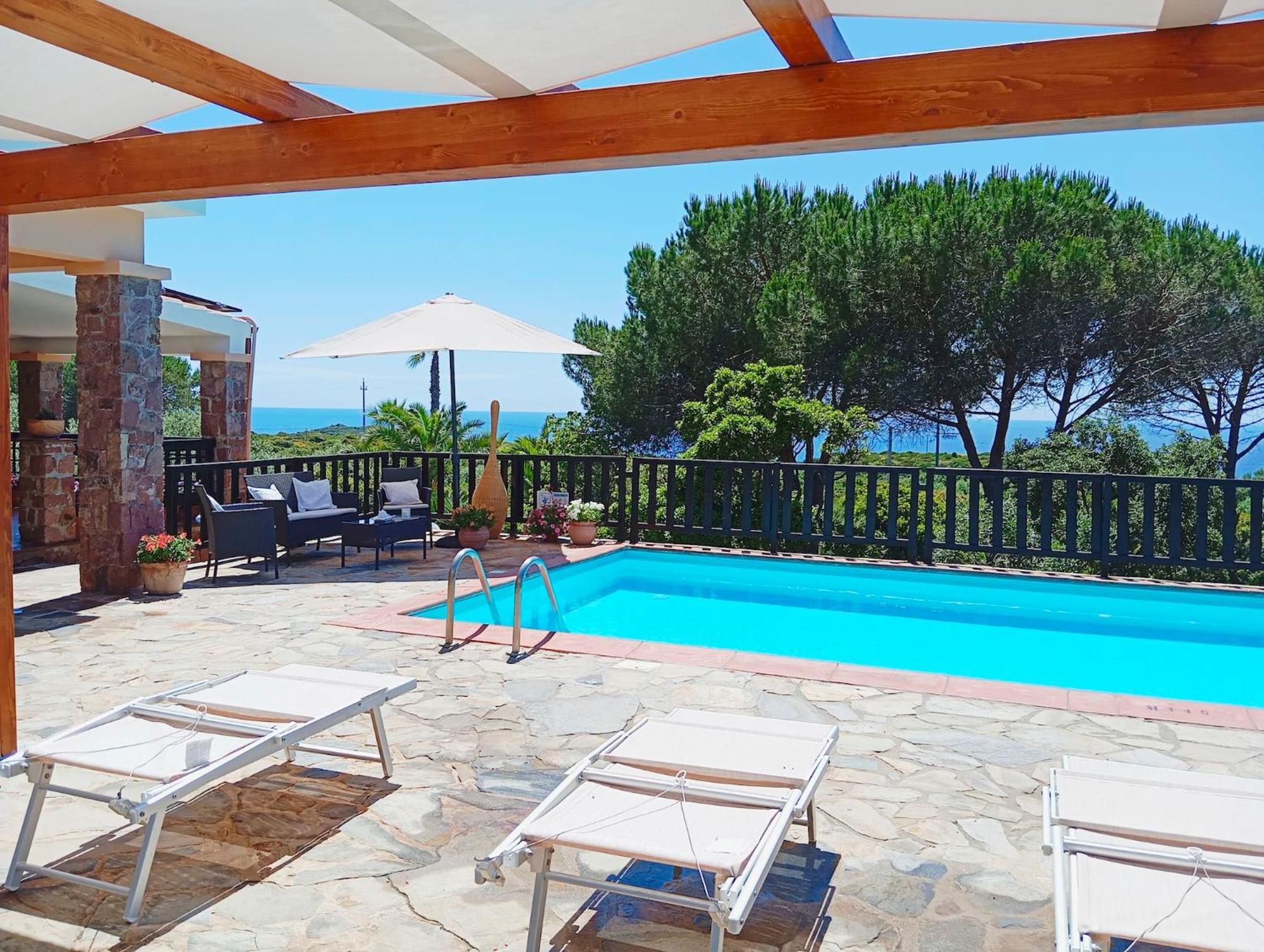Alghero Villa Barranch With Sea View Swimming Pool For 6 People Extérieur photo